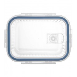 Pote 370ml Hermetico De Vidro Com Tampa Plastica Lines